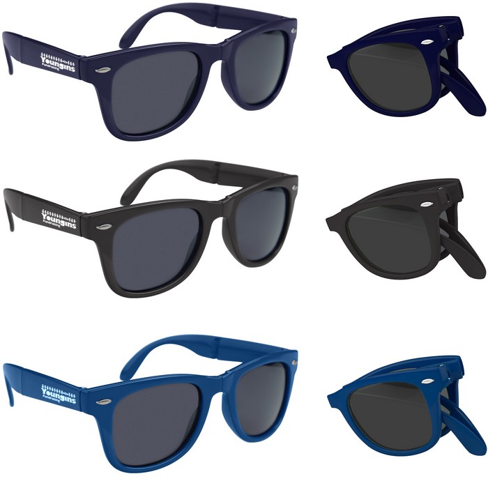 GH6227 Folding Malibu Sunglasses With Custom Im...